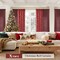 Christmas Curtains for Living Room,Red Curtains 84 Inch Length 2 Panels Set,Cortinas De Navidad para Sala
